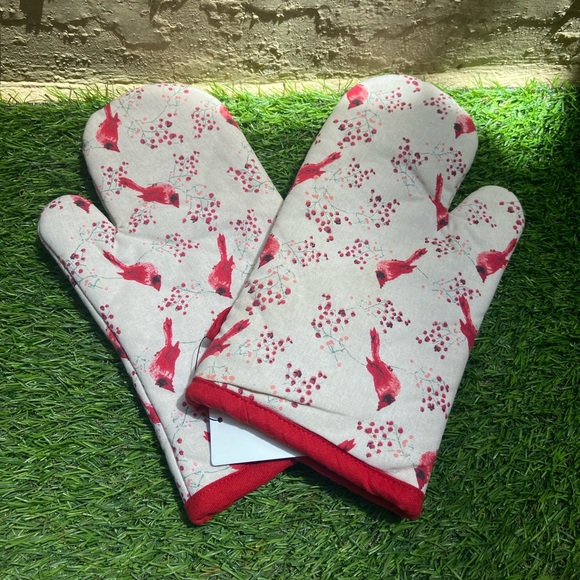 Cotton Micro Oven Hand Gloves- Pack of 2 Pcs - Picture 2 of 5